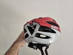 Helma UVEX BOSS RACE, RED- WHITE