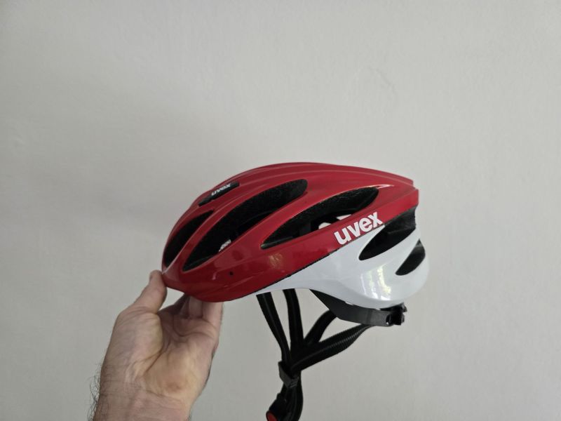 Helma UVEX BOSS RACE, RED- WHITE