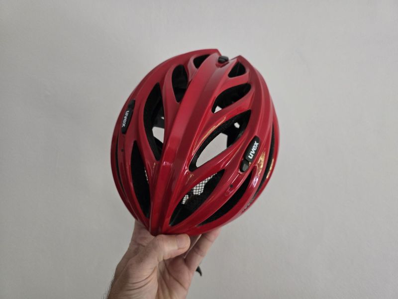 Helma UVEX BOSS RACE, RED- WHITE