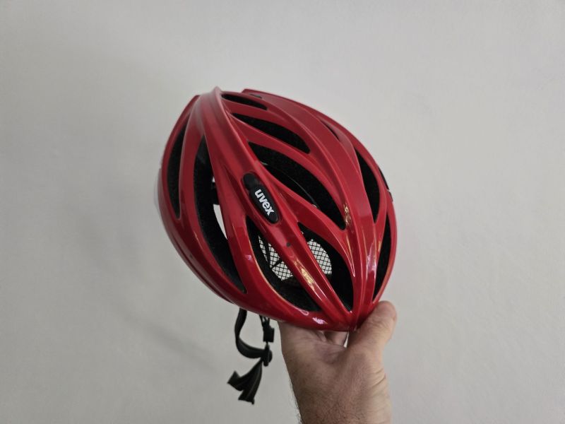 Helma UVEX BOSS RACE, RED- WHITE
