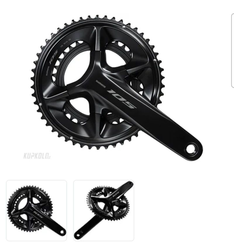 Shimano 105, FC-R7100, 2x12s, 50-34