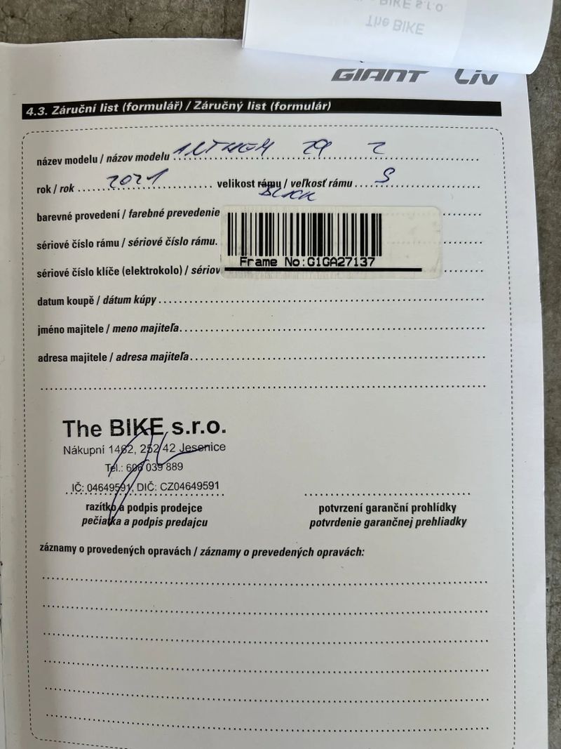 Celoodpružené kolo GIANT ANTHEM 29 2 velikost S, model 2021