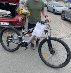 NOVÉ celoodpružené horské elektrokolo 29" E-EXPL 500S Rockrider 2025
