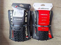 VITTORIA Syerra Graphene 2.0 Tubeless 29 x 2.4, VITTORIA Mezcal XC G2 Race Tubeless 29 x 2.4
