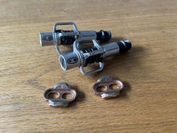 Crankbrothers Egg Beater 1 nášlapné pedály silver + kufry