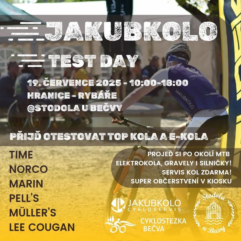 JAKUBKOLO TEST DAY sobota 19.7.2025 - kola a elektrokola