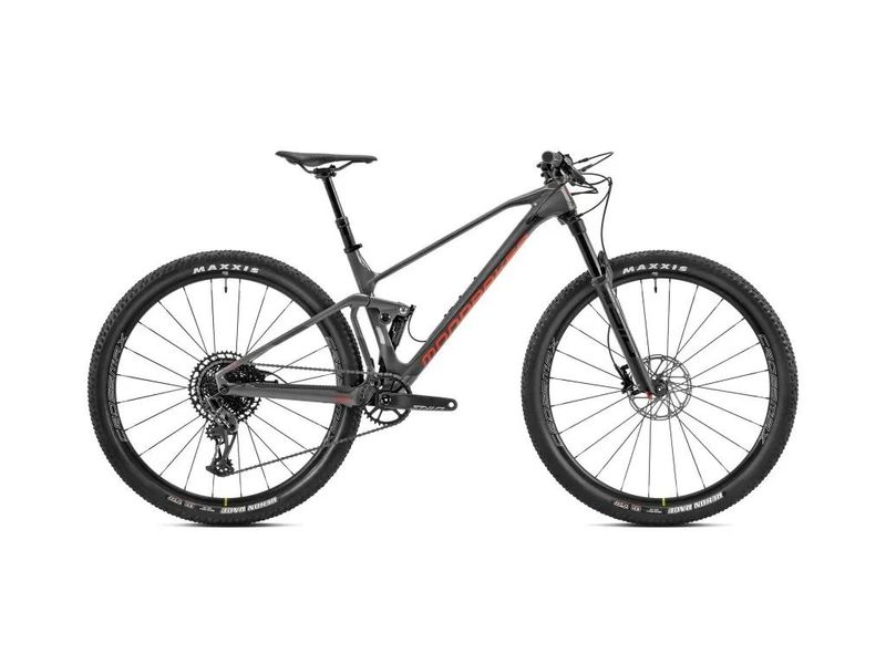 MONDRAKER F-PODIUM CARBON DC Nimbus Grey/Carbon/Flame Red, velikost M 