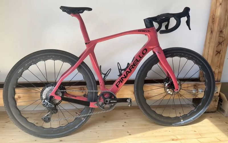 gravel rám Pinarello Grevil F, barva Red Wine, zánovní, velikost 55 CC (L)