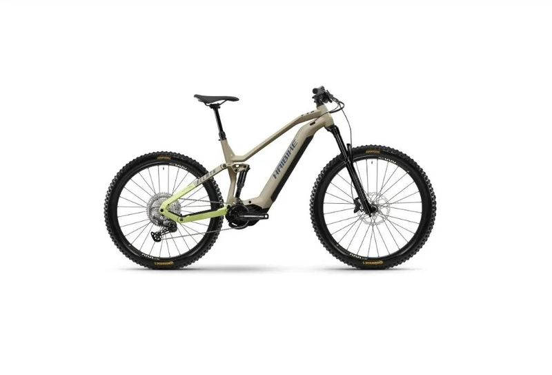 Haibike ALLMTN 3 High coffee/green/blue, 720Wh, 2025 - Celoodpružené elektrokolo vel. M 
