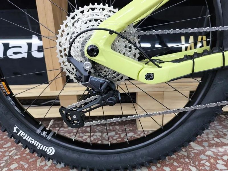 Haibike ALLMTN 3 High coffee/green/blue, 720Wh, 2025 - Celoodpružené elektrokolo vel. M 