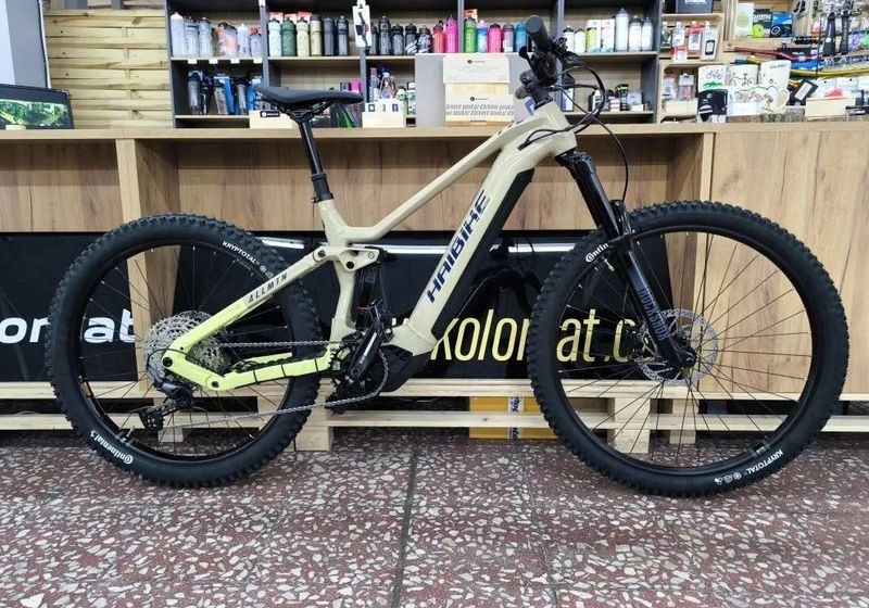 Haibike ALLMTN 3 High coffee/green/blue, 720Wh, 2025 - Celoodpružené elektrokolo vel. XL