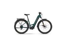 Haibike TREKKING 4 - Low ocean/blk/chrome - gloss, elektrokolo vel. S