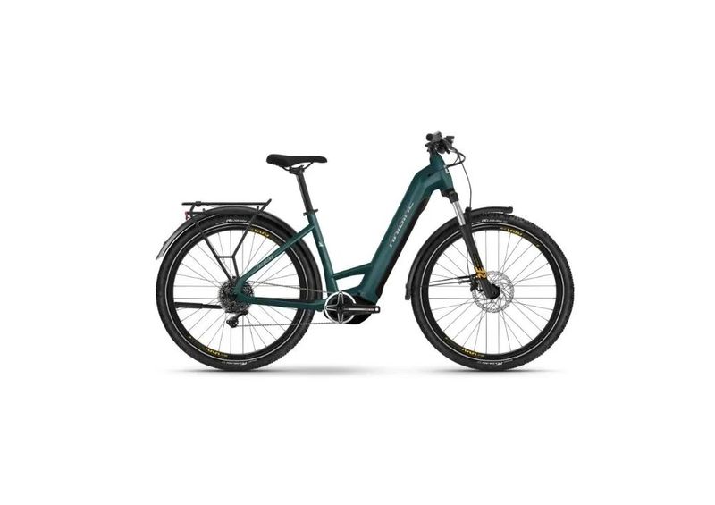 Haibike TREKKING 4 - Low ocean/blk/chrome - gloss, elektrokolo vel. S