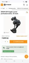 Nová Sada Sram XX1 Eagle Lunar Grey 10-52z