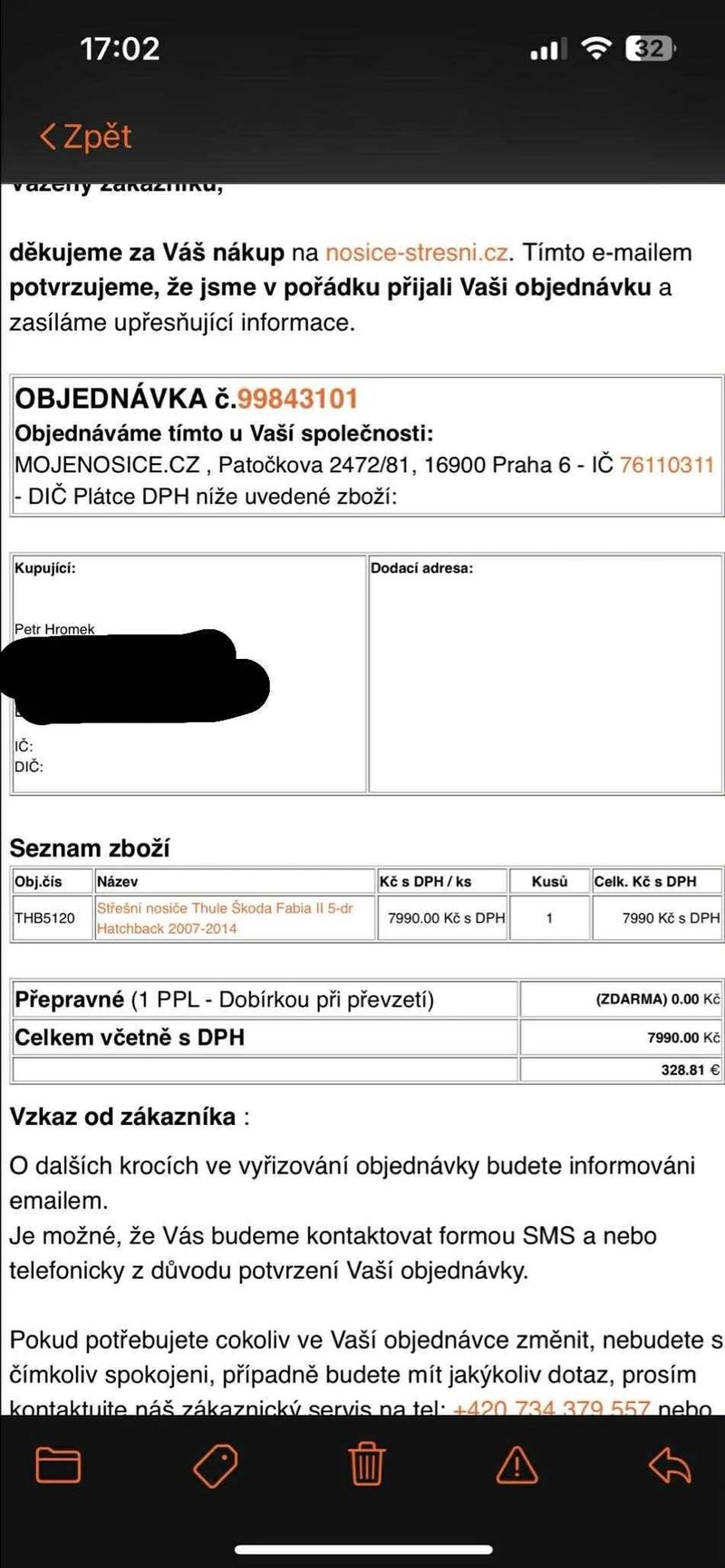 Střešní nosiče Thule Škoda Fabia II hatchback