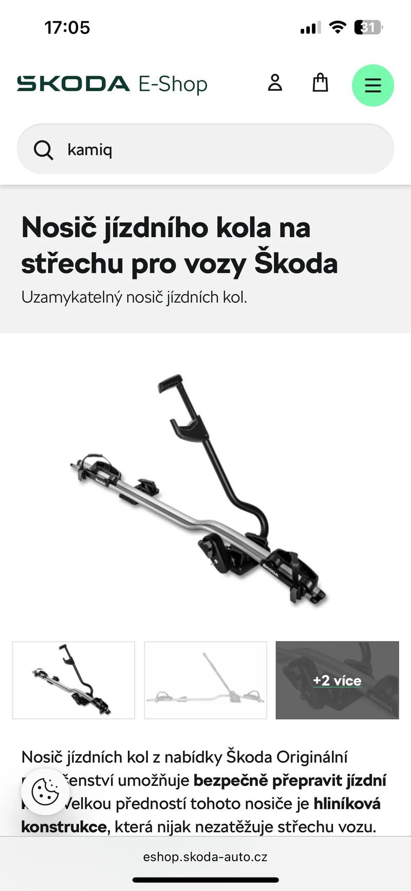 Střešní nosiče Thule Škoda Fabia II hatchback
