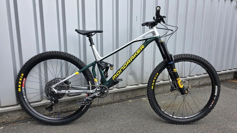 MONDRAKER SUPERFOXY R, BRITISH RACING GREEN/RACING SILVER/YELLOW - L/470mm
