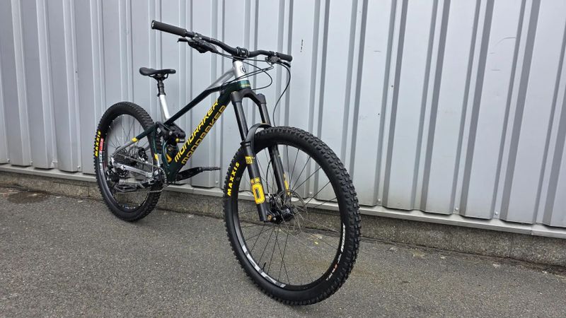 MONDRAKER SUPERFOXY R, BRITISH RACING GREEN/RACING SILVER/YELLOW - L/470mm
