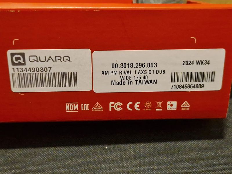 NOVÉ kliky Sram Rival 1 D1 Wide DUB 175mm s powermetr / wattmetr Quarq