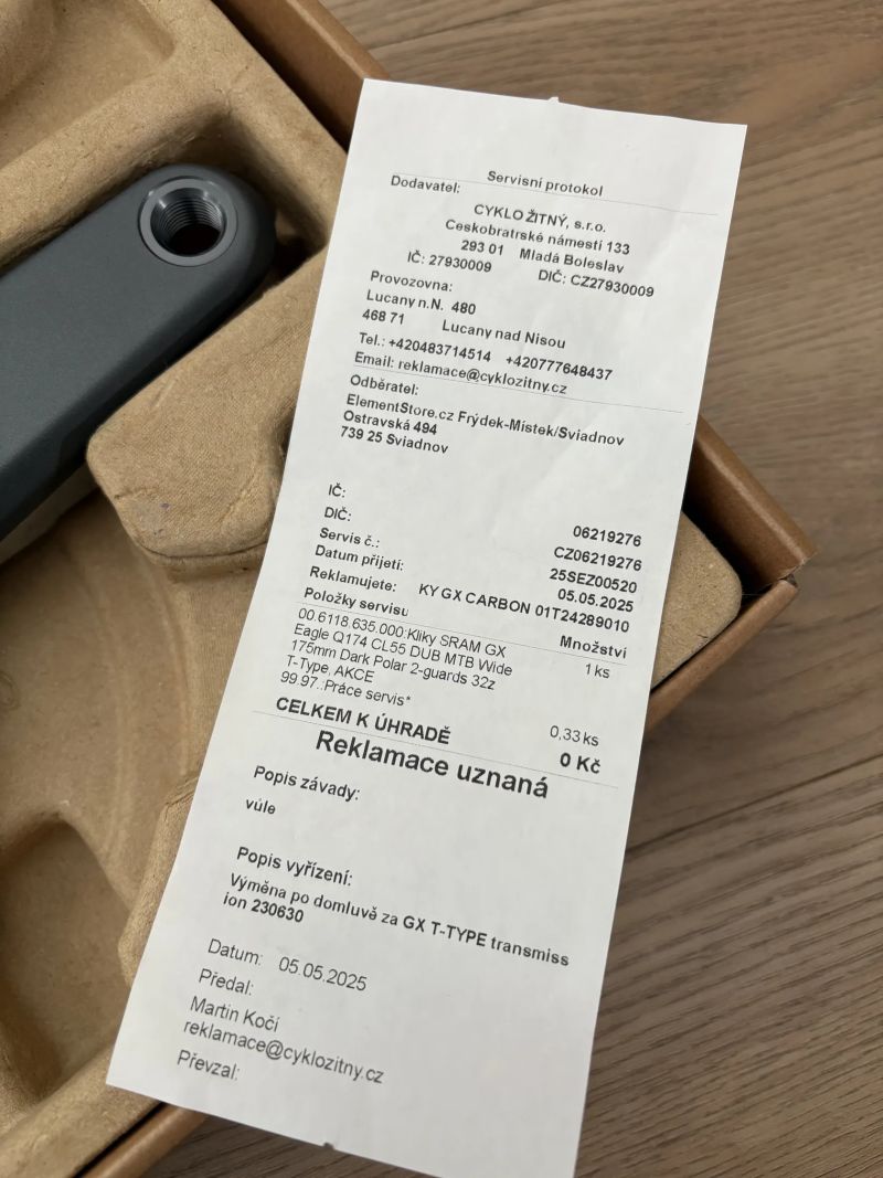 Kliky Sram GX Eagle T - Type, 32z, WIDE, nové