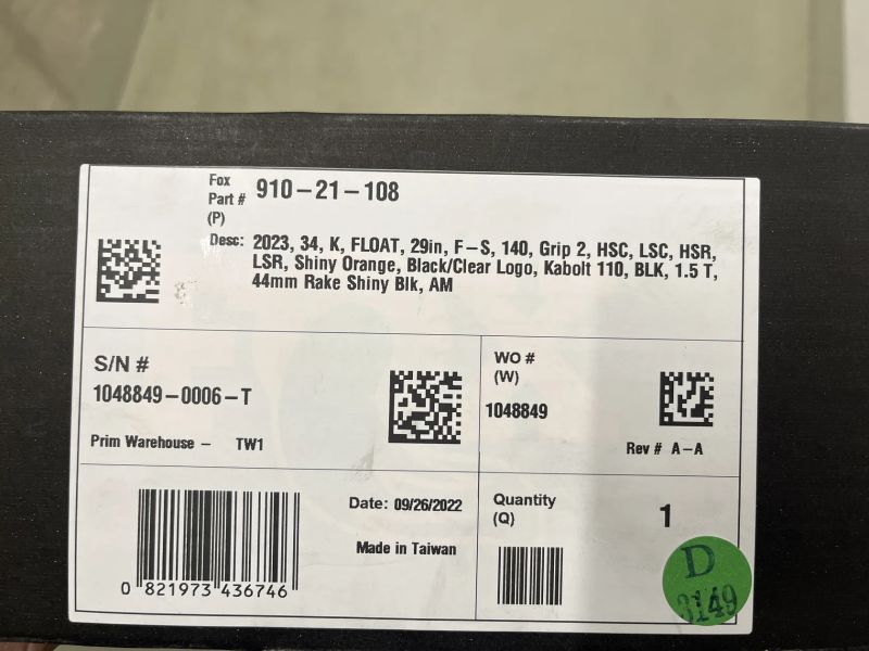 Fox 34 Factory Grip2 140mm