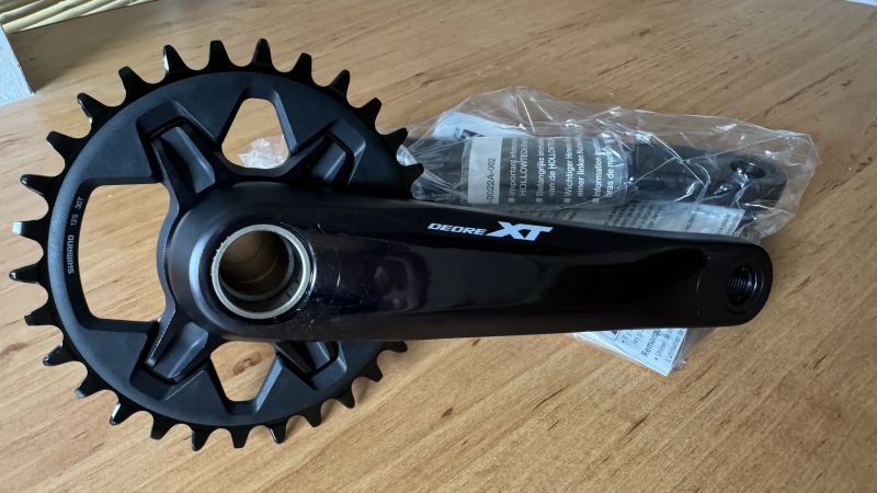 nové kliky Shimano Deore XT FC-M8100, včetně převodníku