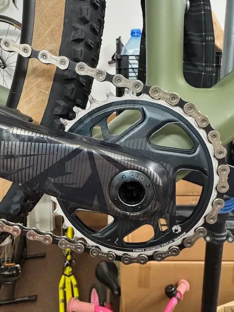 Prodám použité kliky Sram GX Carbon 175mm, převodník 32T 