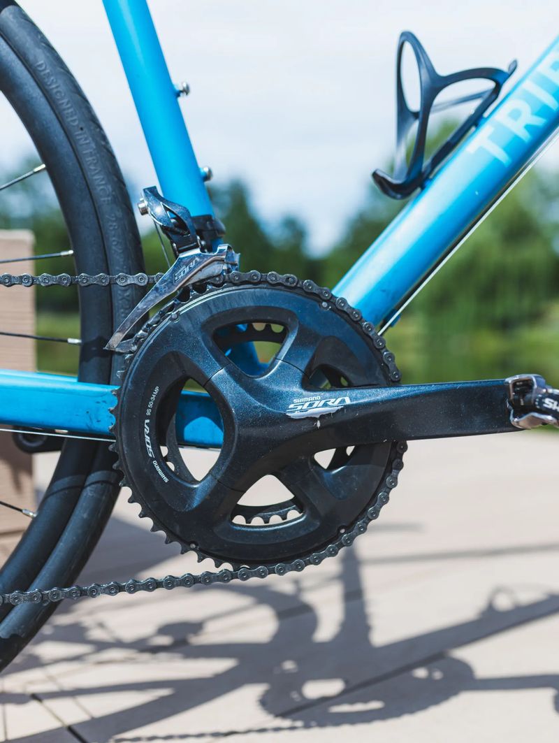 Silniční kolo – Triban RC500 s kotoučovými brzdami modré