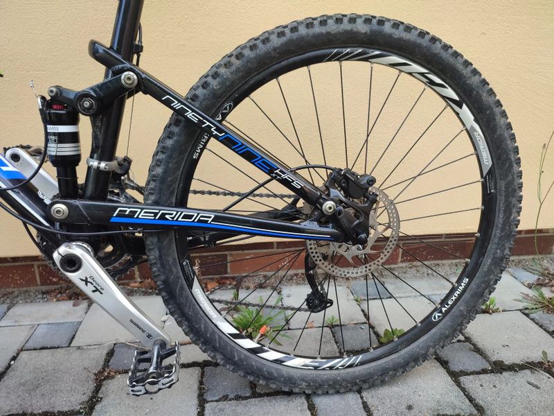 Horské celoodpružené kolo Merida Ninety Nine XT-D edition 