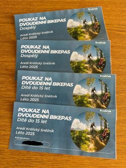 Poukaz na dvoudenní bikepas Kralický Sněžník pro rodinu