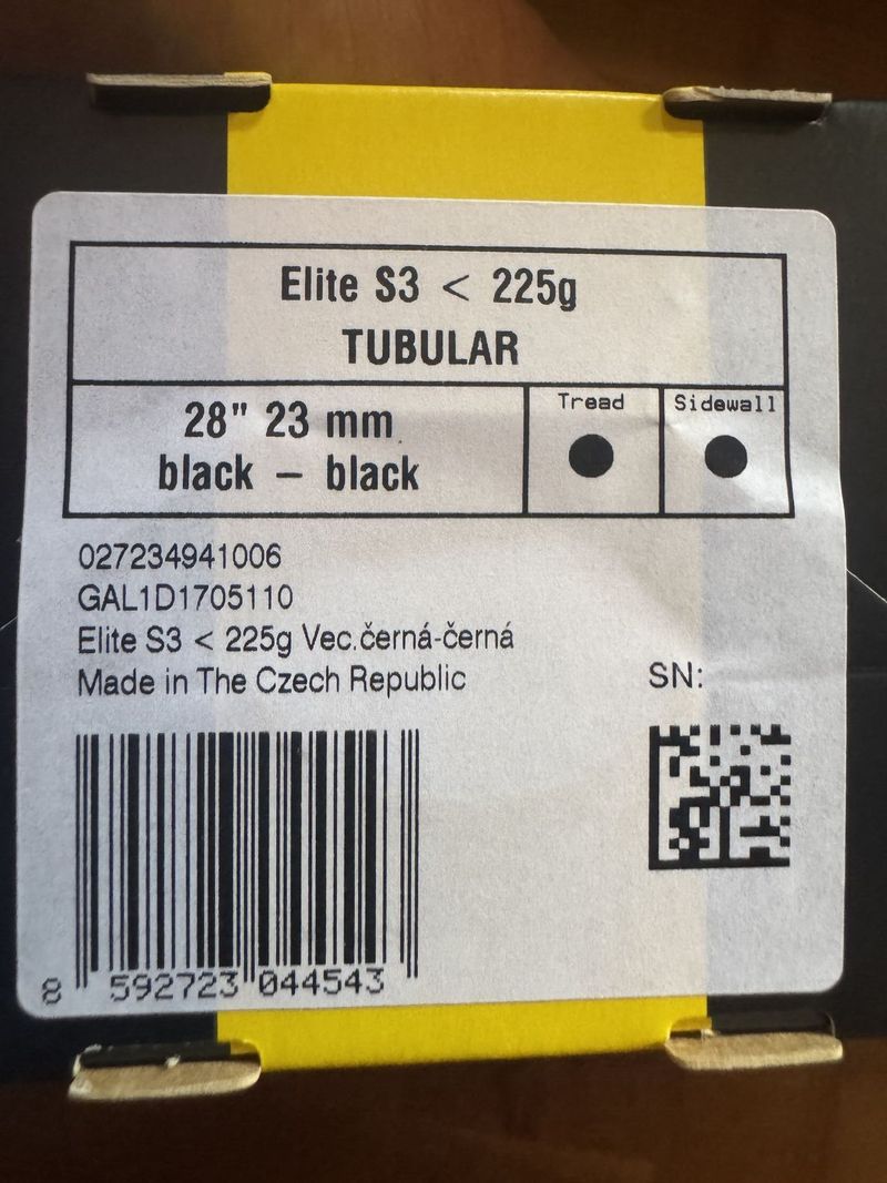 NOVÁ galuska TUFO Elite S3 23mm