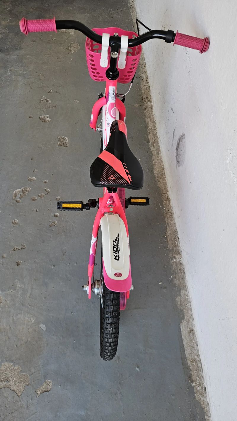 Detské kolo CTM 16 palců růžově