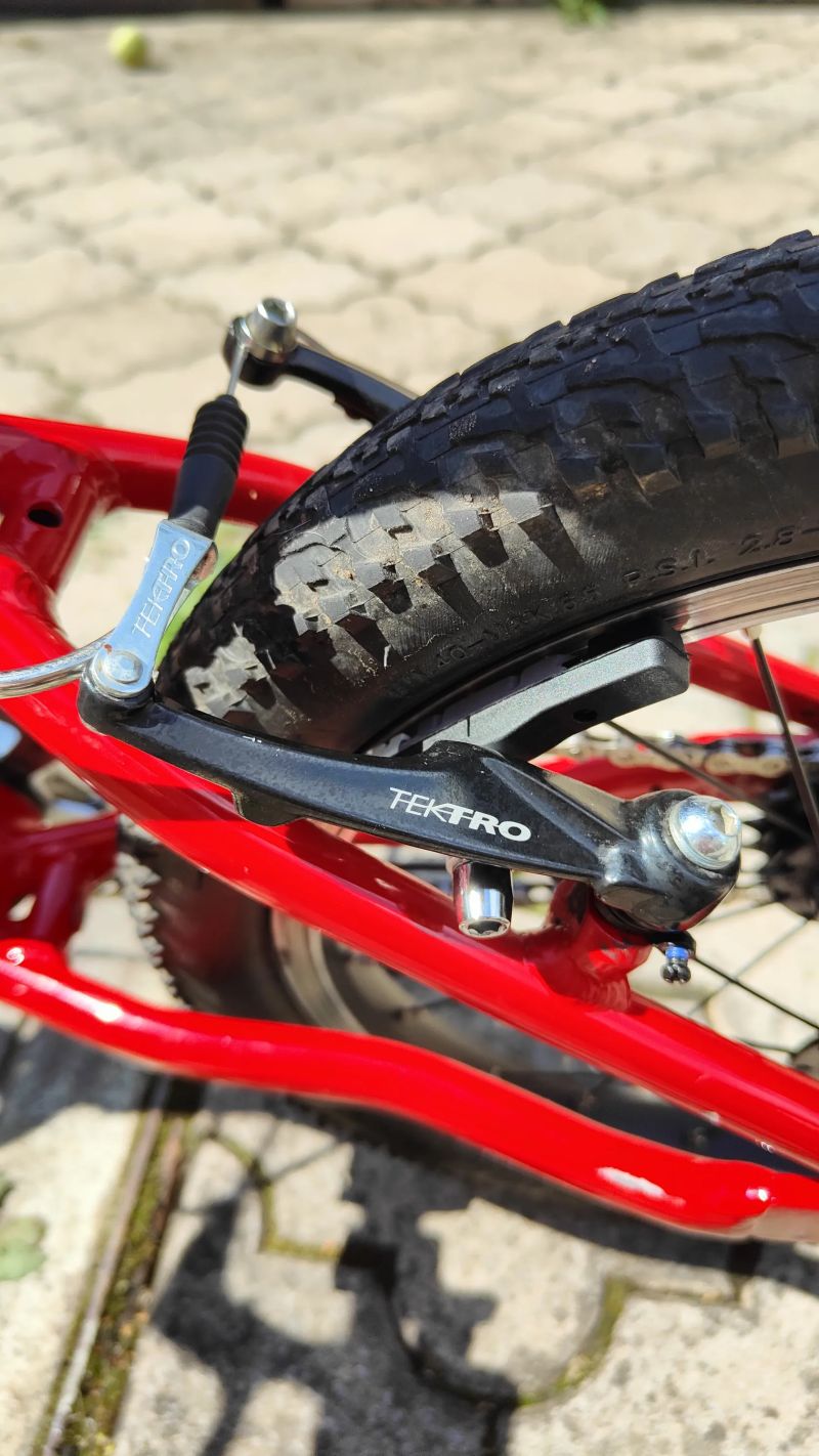 KUBIKES - dětské kolo 16S MTB červená