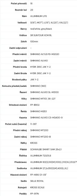 Prodám horské kolo Kross Level 3.0
