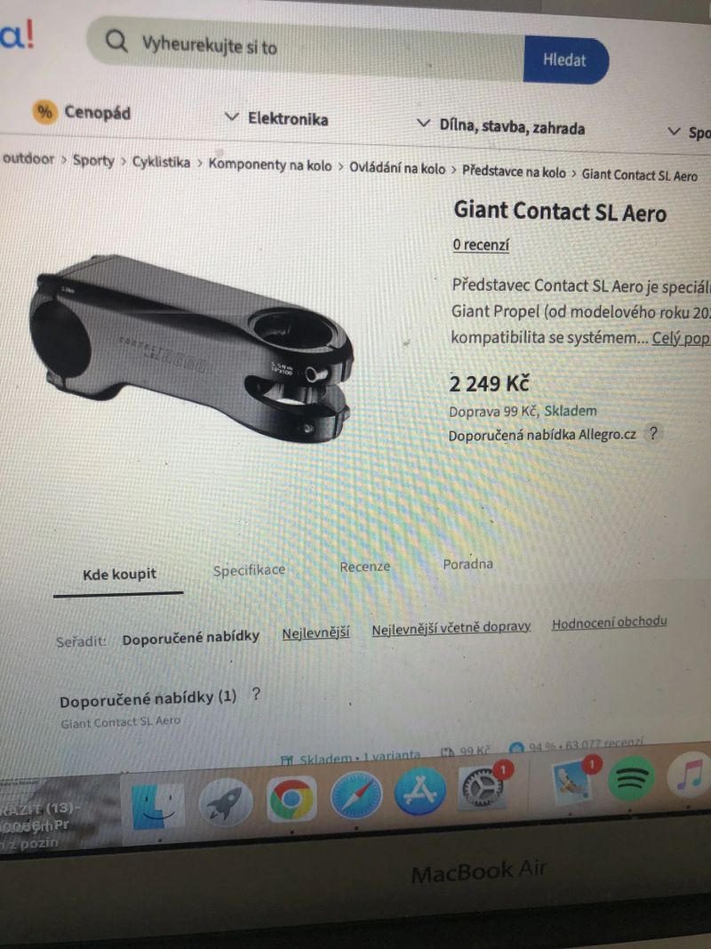 Giant contact SL aerolight