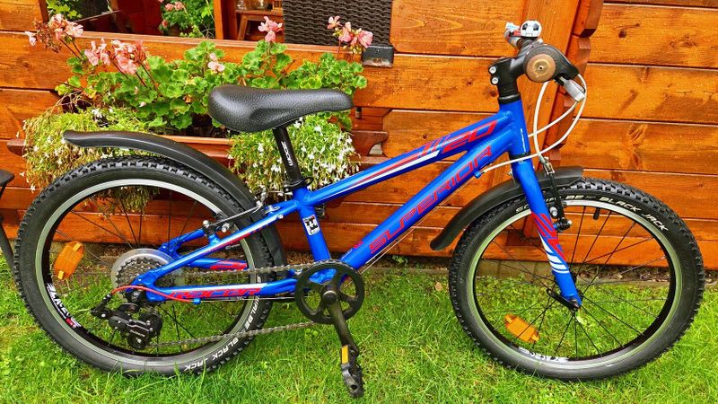 Dětské kolo Superior Racer 20" 4-9let postava 100-135cm minimálně použité.