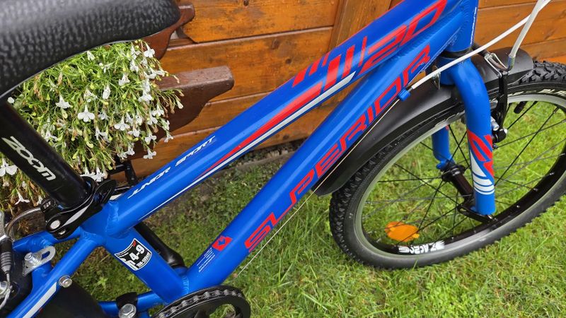 Dětské kolo Superior Racer 20" 4-9let postava 100-135cm minimálně použité.