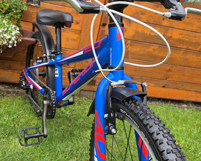 Dětské kolo Superior Racer 20" 4-9let postava 100-135cm minimálně použité.