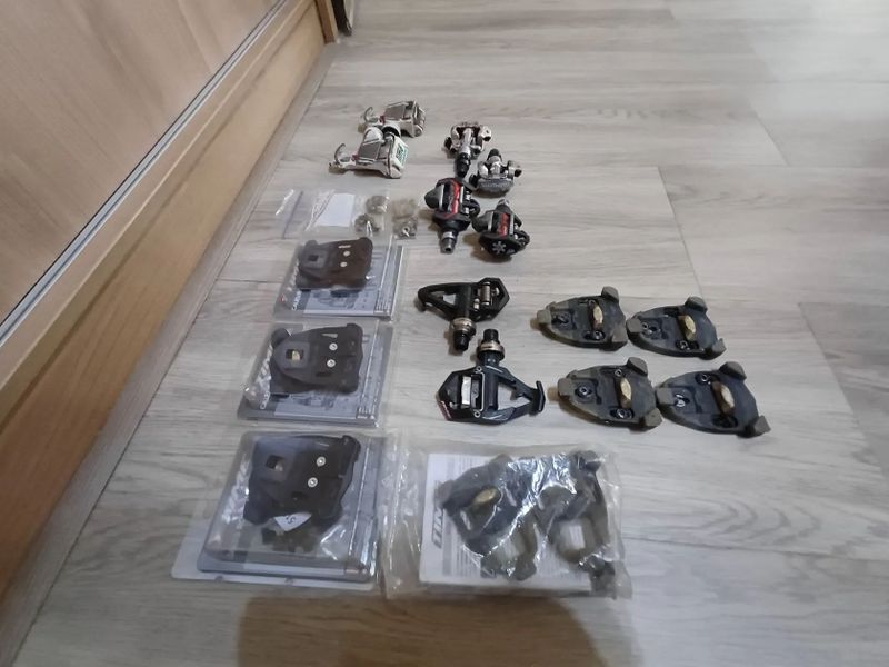 Prodám silniční a bikové pedály TIME a Shimano