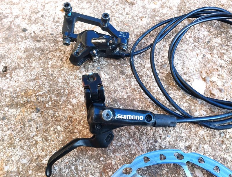 Shimano Deore/ SLX komplet - dlouhé hadice + kotouče grátis 