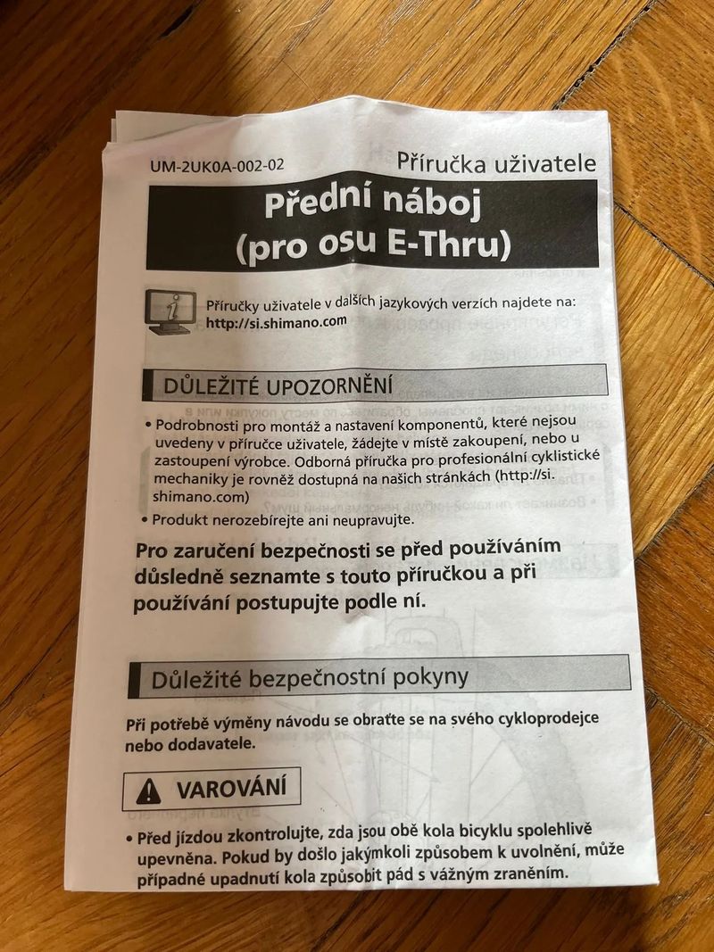 Přední náboj HB-MT 400-B (32H) - nový
