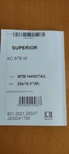 SUPERIOR XC 879 W Matte Black/Chrome Silver, vel. 18,0" (M)