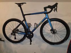 Isaac Boson Satin Blue/Gold Ultegra Di2 L FFWD TYRO
