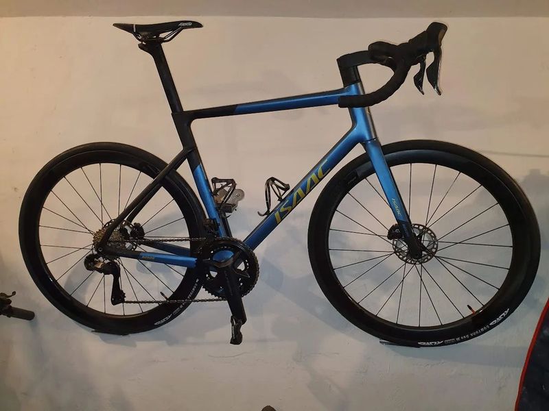 Isaac Boson Satin Blue/Gold Ultegra Di2 L FFWD TYRO