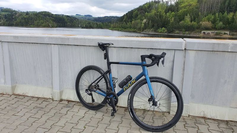 Isaac Boson Satin Blue/Gold Ultegra Di2 L FFWD TYRO