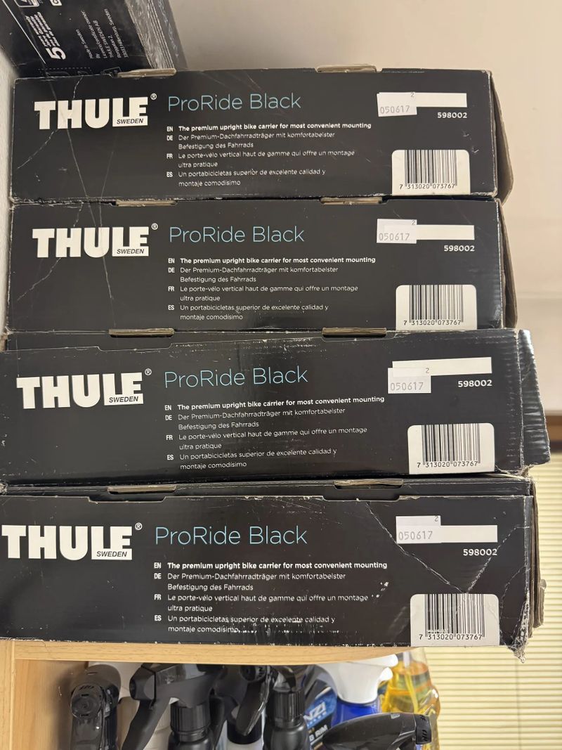 Nosič kol na střechu THULE 598 ProRide Black