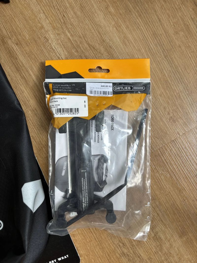 Brašna na vidlici ORTLIEB Fork-Pack - 4.1L - černá
