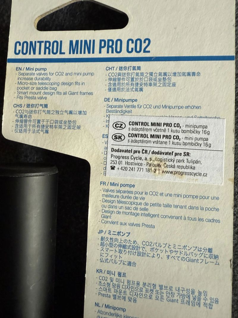 Pumpička s držákem mini s CO2 
