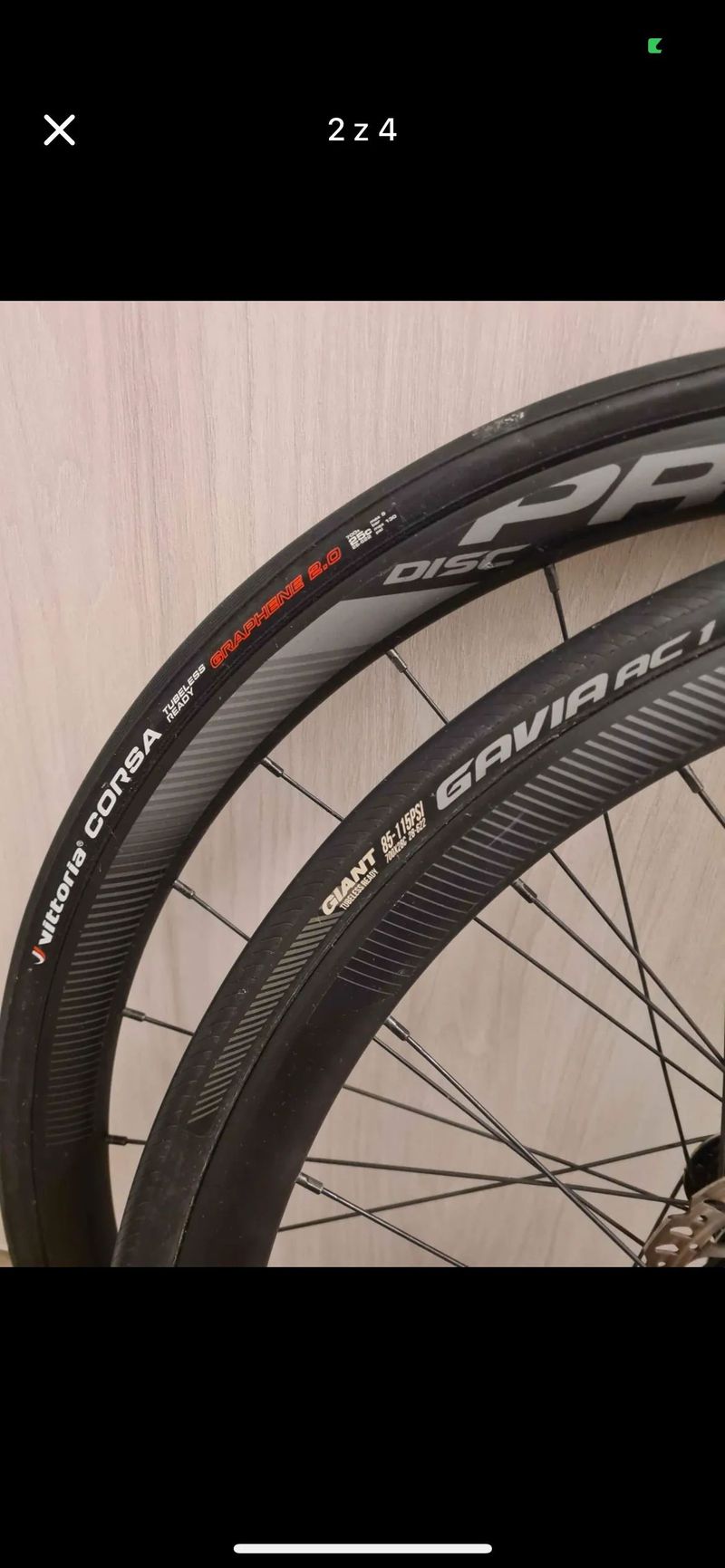 Zapletená kola Giant PR 2 disc