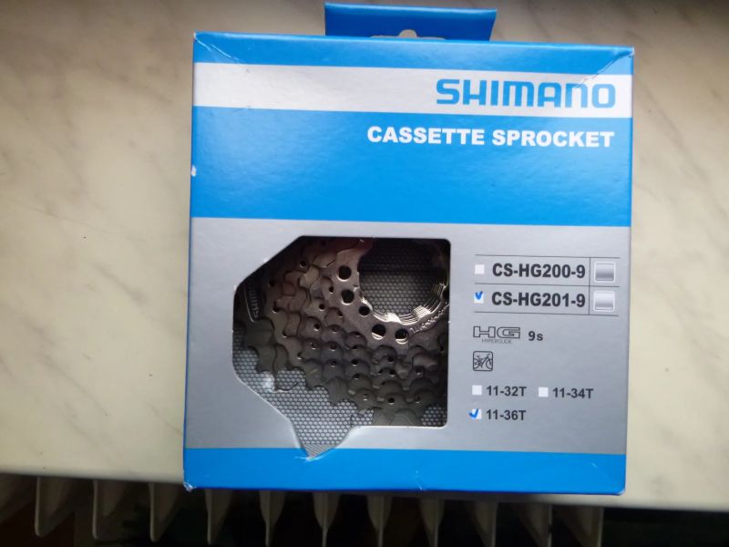 prodám 9s kazetu shimano CS-HG201-9